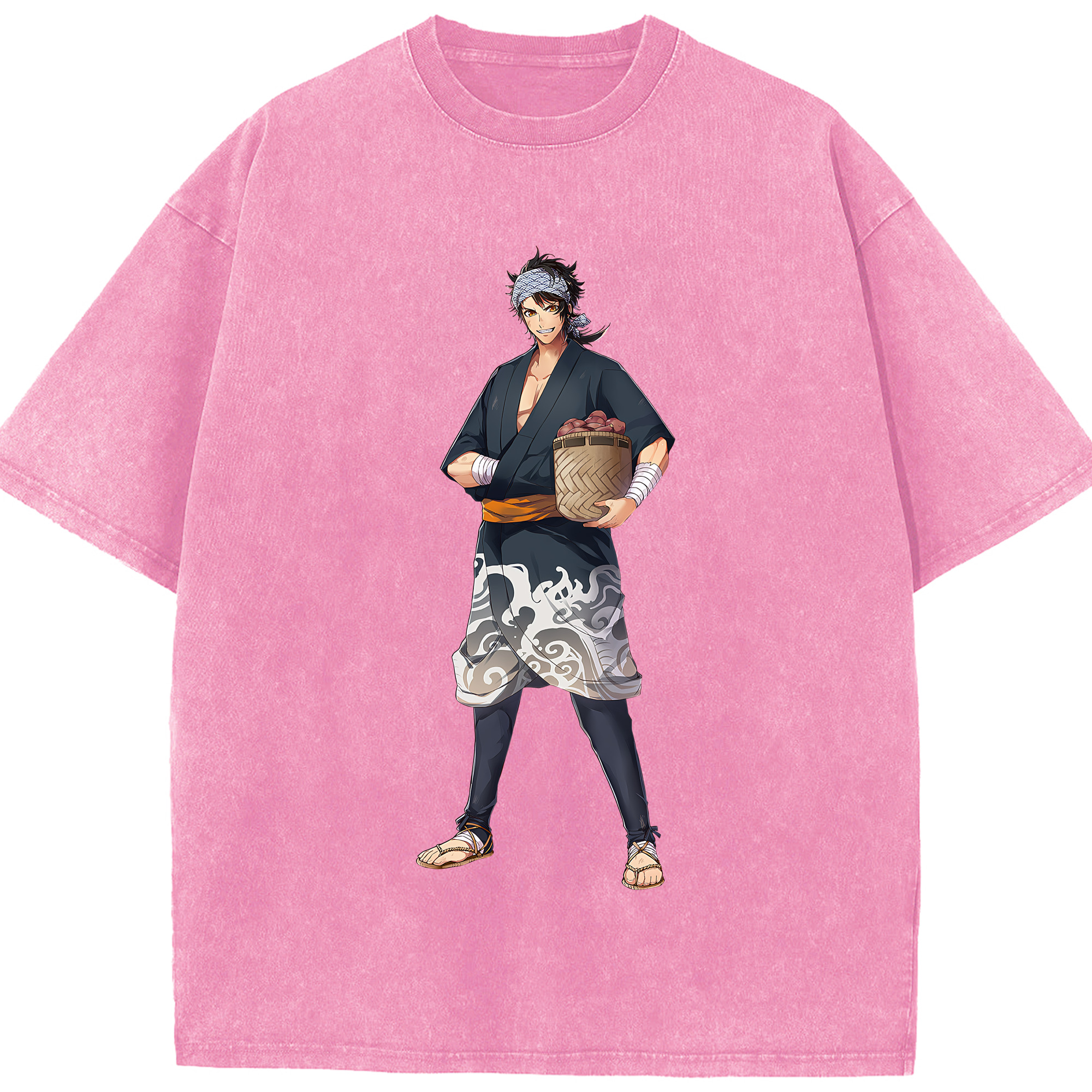 （画像用） 刀剣乱舞 Touken Ranbu 綿100% ヴィンテージ風 半袖Tシャツ（フロントプリント）